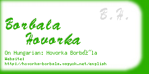 borbala hovorka business card